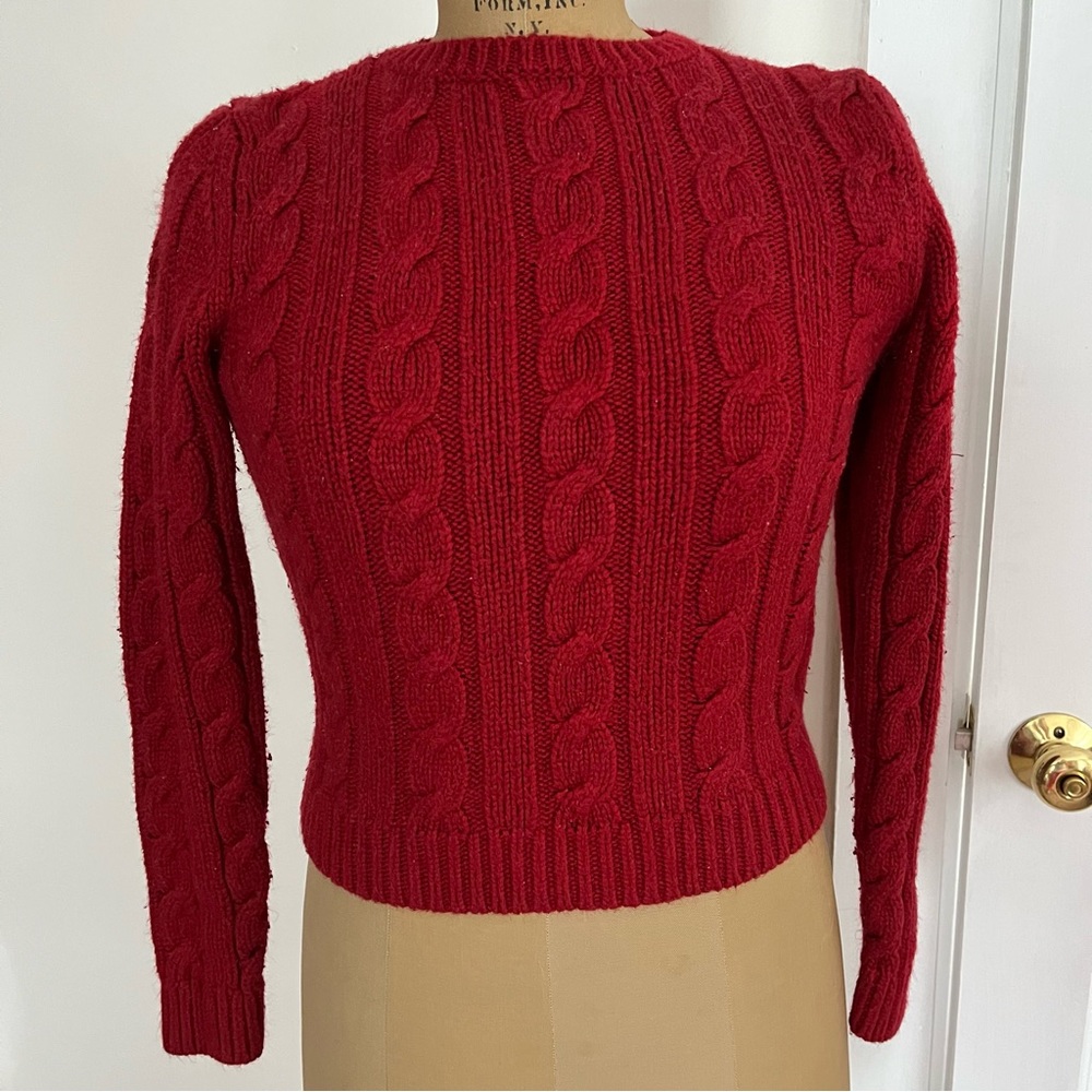 Vintage Express World Brand Women’s Cable Knit Sweater Size Medium